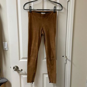 Vince Genuine Suede Leggings-XS